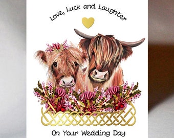 Mariage Amour Chance Coos Carte WWWE104