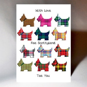 Scottish Greetings Fae Scottyland Card WWGR14
