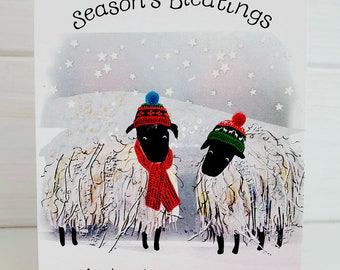 Season's Bleatings Sheep Card WWXM116