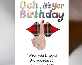 Birthday Wheesht Card BD177