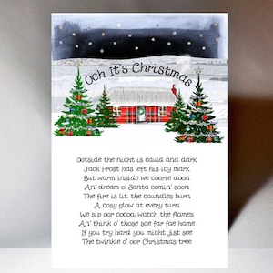 Christmas Tree Poem Card WWXM32