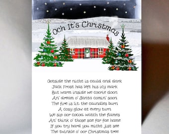 Christmas Tree Poem Card WWXM32