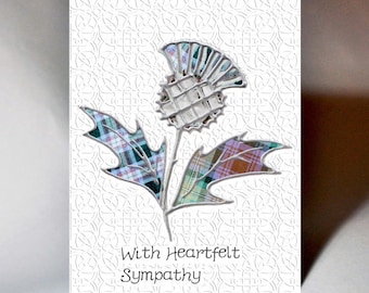 Sympathy Thistle Card WWSY06