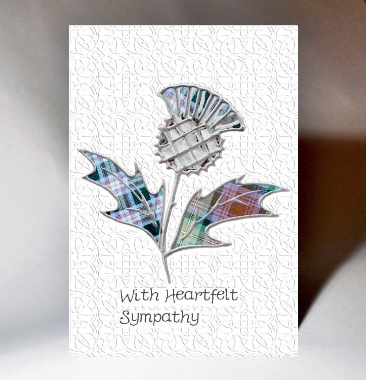 Sympathy Thistle Card WWSY06