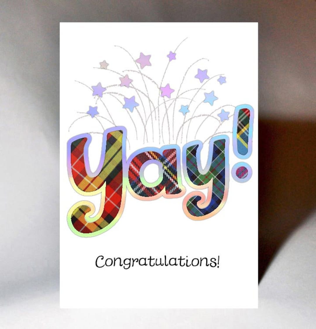 Yay Congratulations Card WWCN12 - Etsy