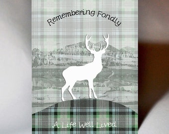 Sympathy Stag Card WWSY07