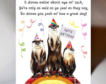 Birthday Otter Know Card WWBD227