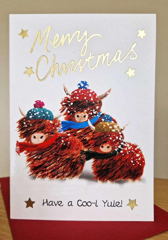 メリークリスマス、クールなユールカード WWXM193 - Etsy 日本