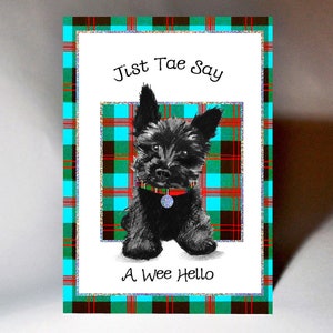 Grüße 'Jist Tae Say, A Wee Hello' Karte WWGR24