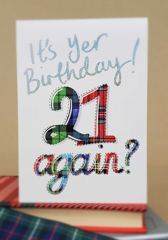 Birthday 21 Again Card BD270 - Etsy