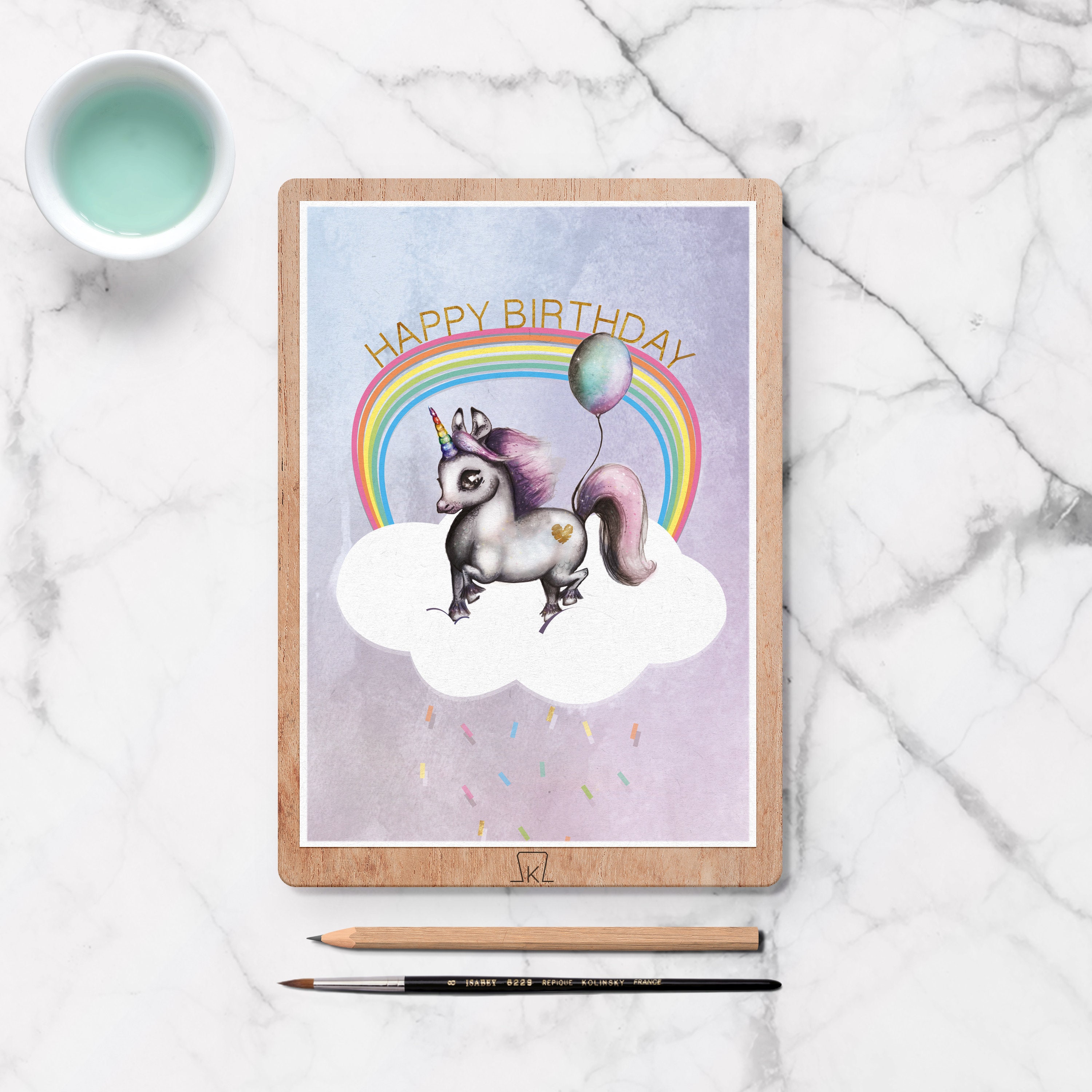 Carte Licorne Etsy France