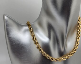 Rope Chain Necklace / Gold Necklace / Stainless Steel Rope Chain / Thick Rope Chain