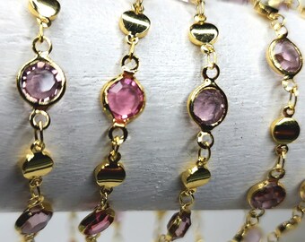 Gem Bracelet / Pink Bracelet / Purple Bracelet / Gold Bracelet