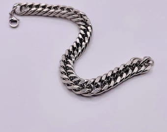 Stainless Steel- Curb Bracelet