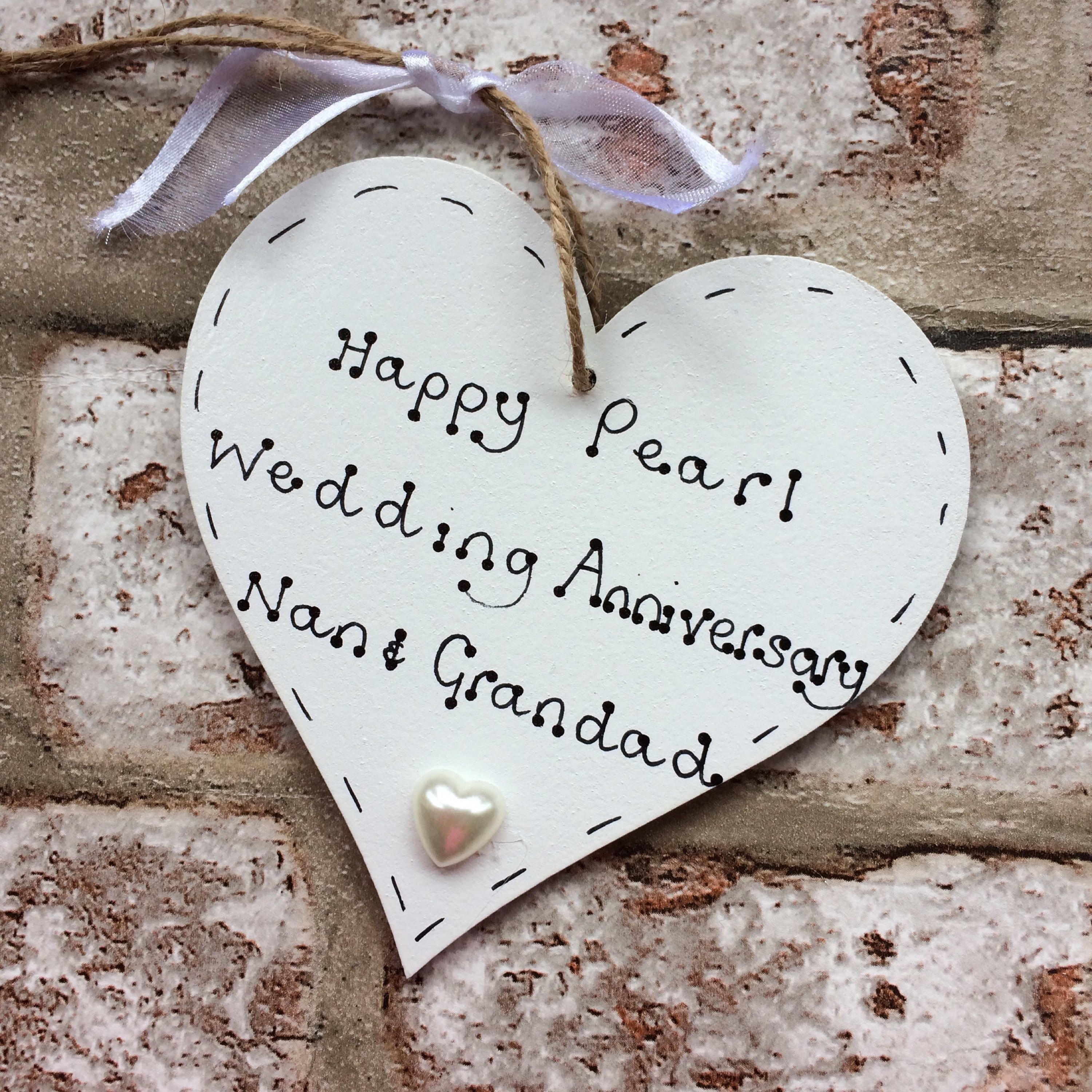 Personalised 30th Wedding anniversary gift for grandparents Etsy