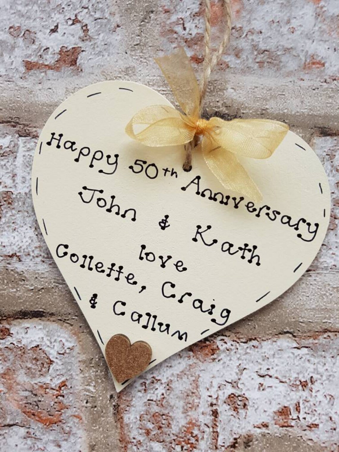 Personalised Golden Wedding Anniversary Gift Present for - Etsy UK