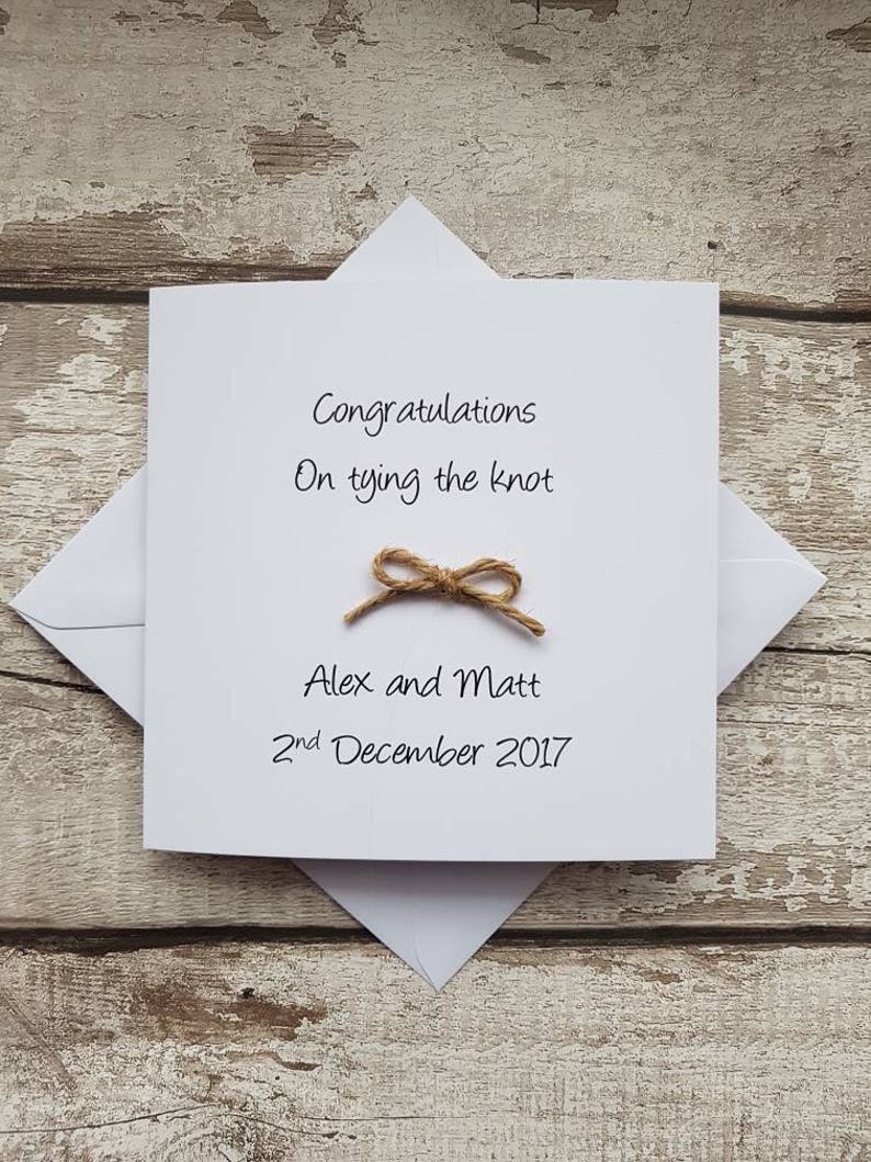 Personalised Wedding Card Handmade Wedding Card handmade Etsy UK