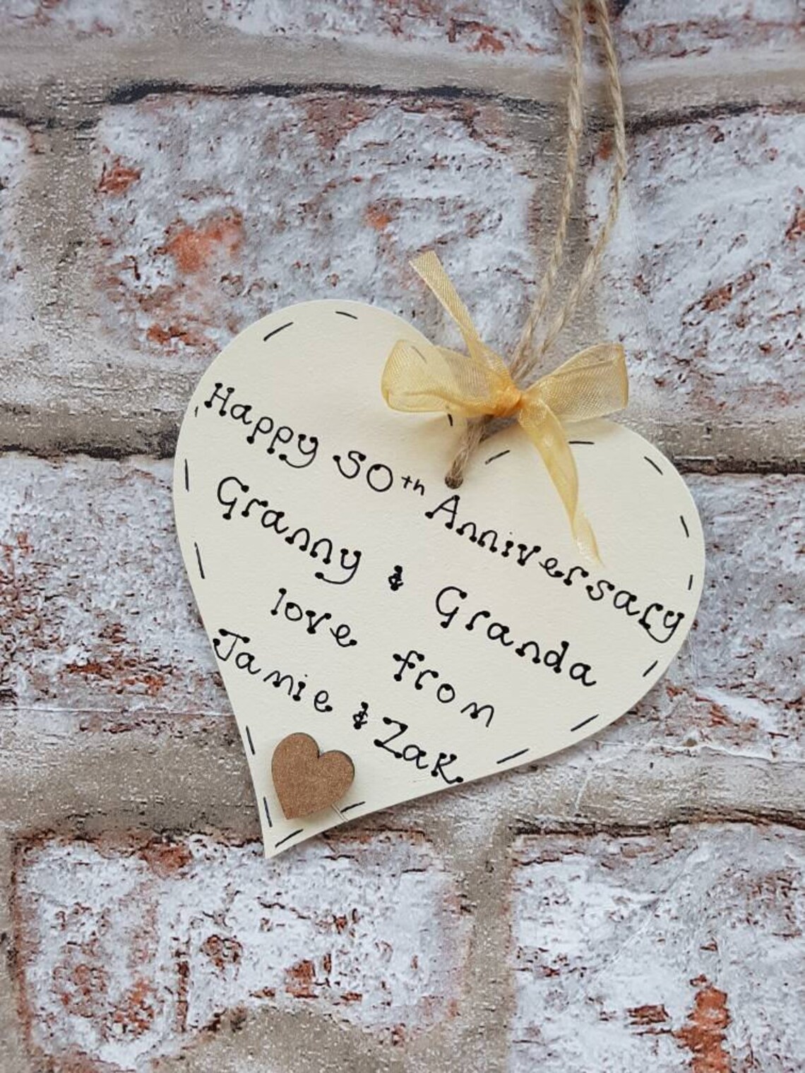 Personalised Golden Wedding Anniversary Gift Present for - Etsy UK