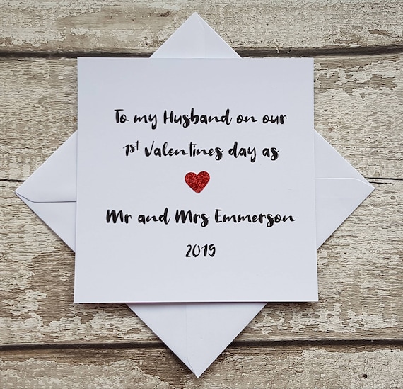 1st valentine's day as husband and wife