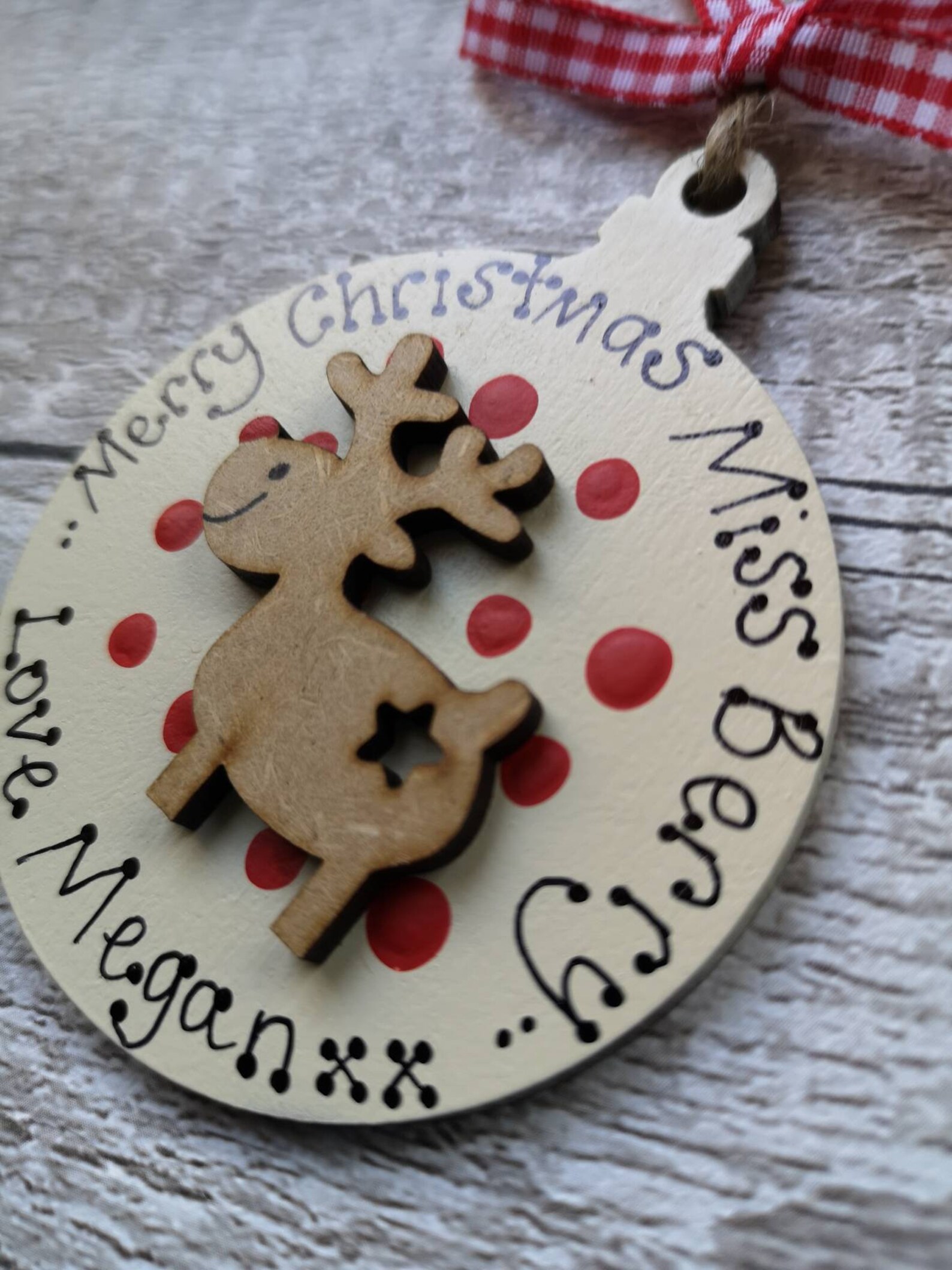 Personalised Christmas Gift for Teacher / Teaching Assistant / - Etsy UK