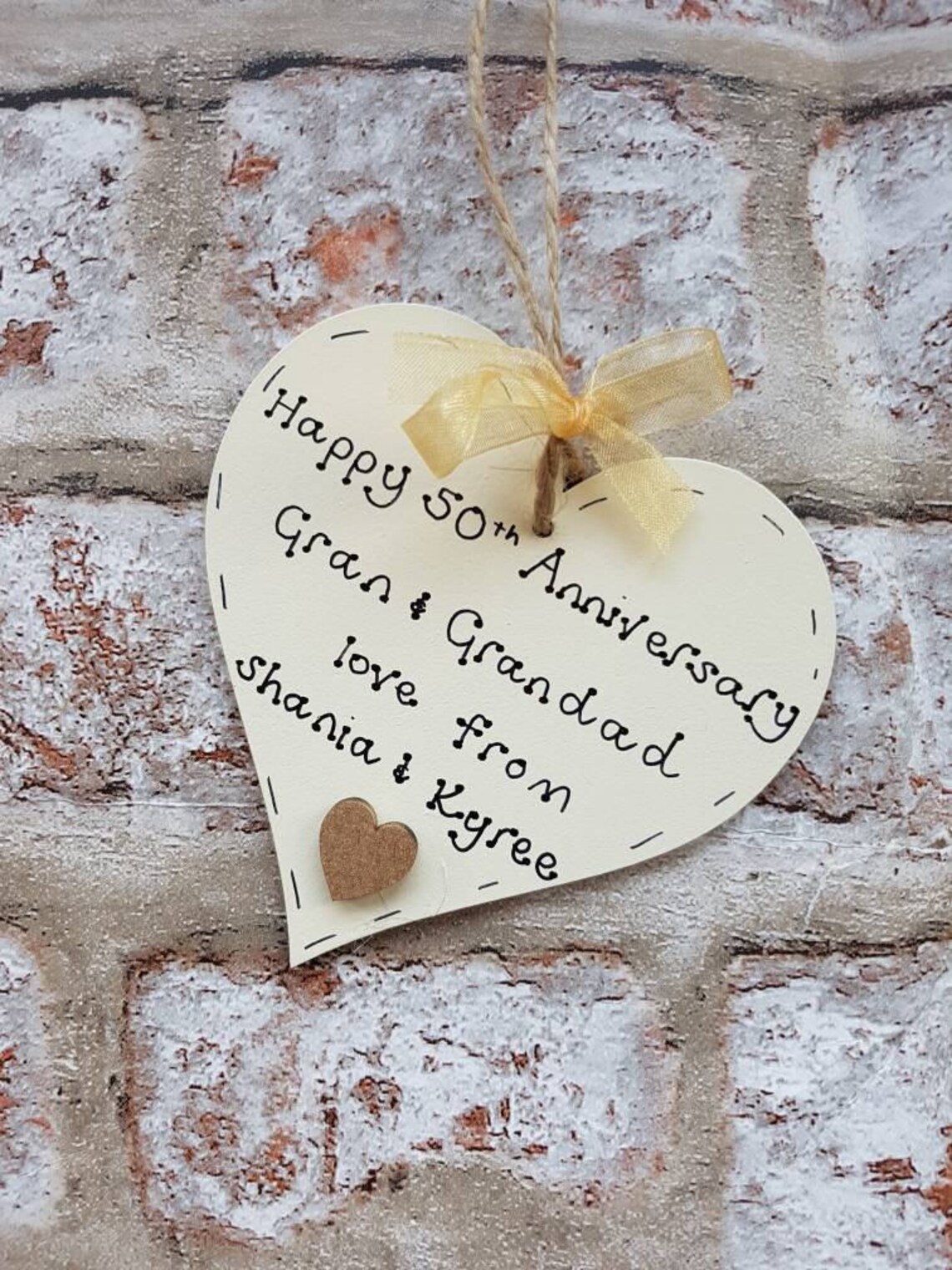 Personalised Golden Wedding Anniversary Gift Present for - Etsy UK