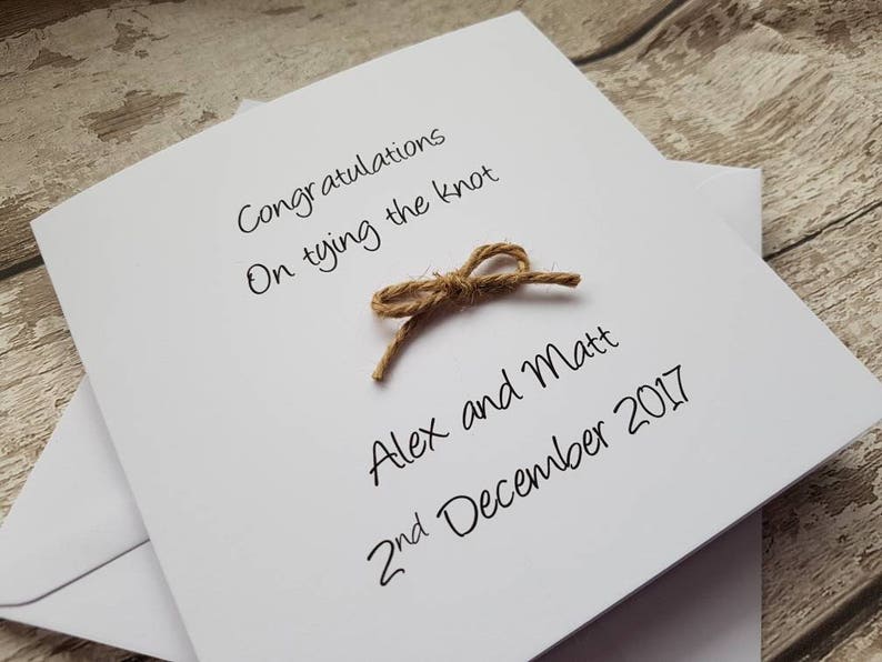 Personalised Wedding Card Handmade Wedding Card handmade Etsy UK