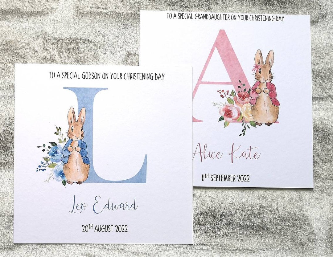 Personalised Christening Day Card Etsy UK