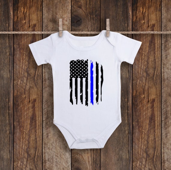 thin blue line baby girl clothes