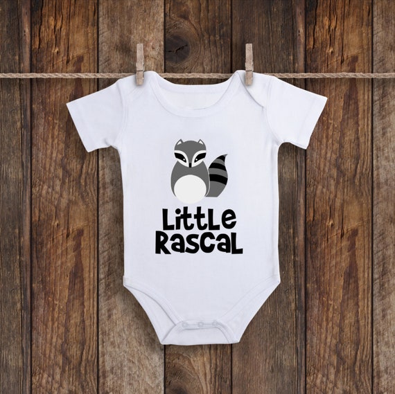 raccoon baby onesie