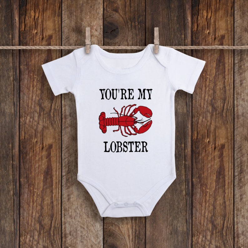 Lobster Onesie Lobster Baby Clothes You're My Lobster Etsy