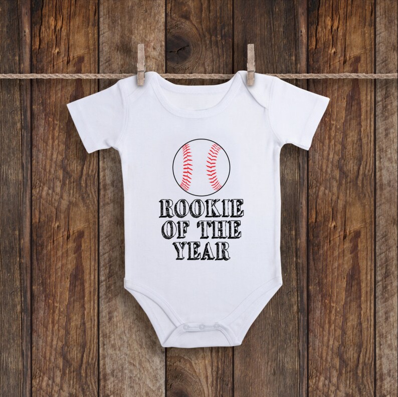 Baseball Onesie Rookie Of The Year Baby Clothes My Brothers Etsy