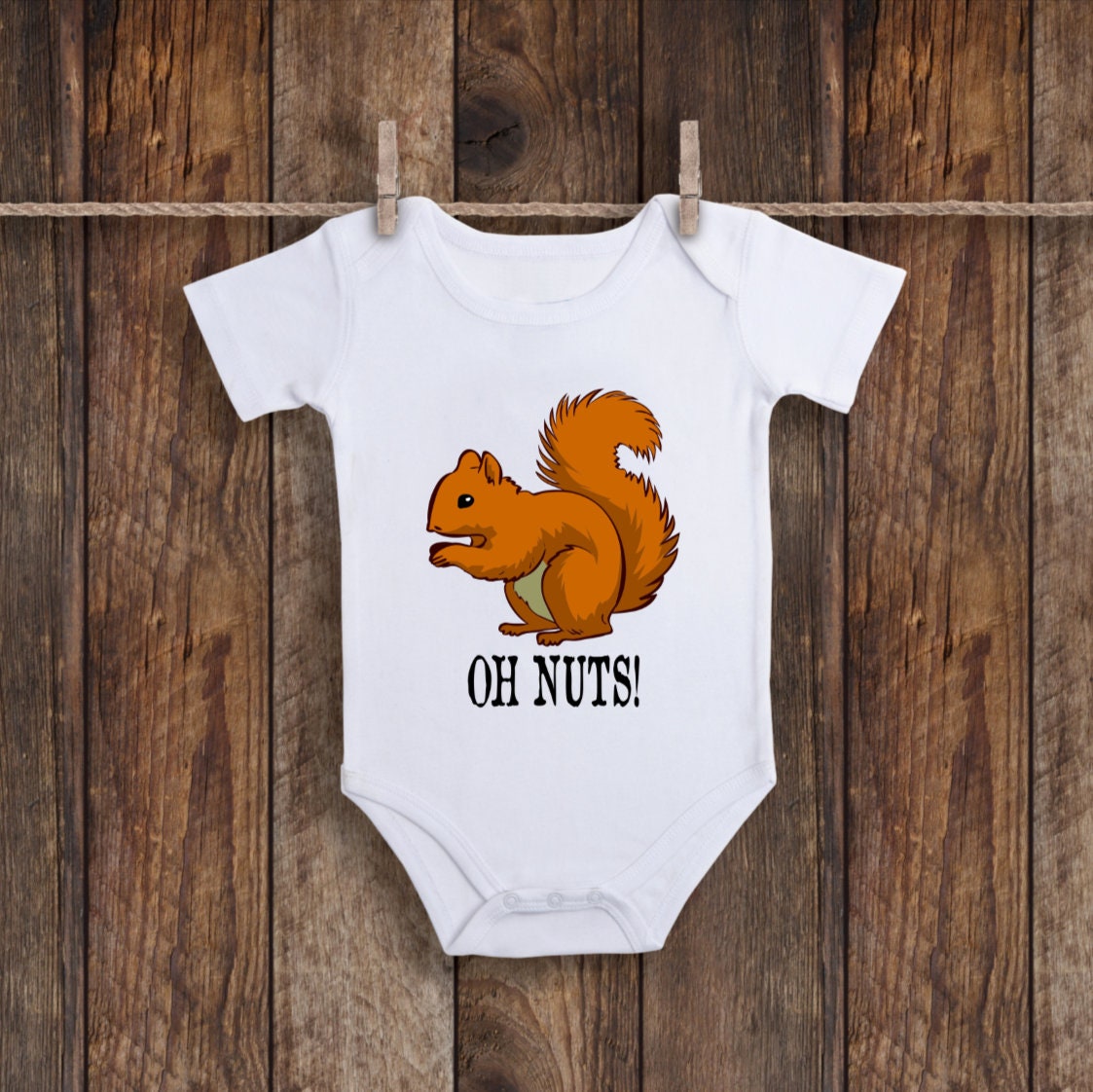 Squirrel Onesie Squirrel Baby Clothes Woodland Animals Etsy