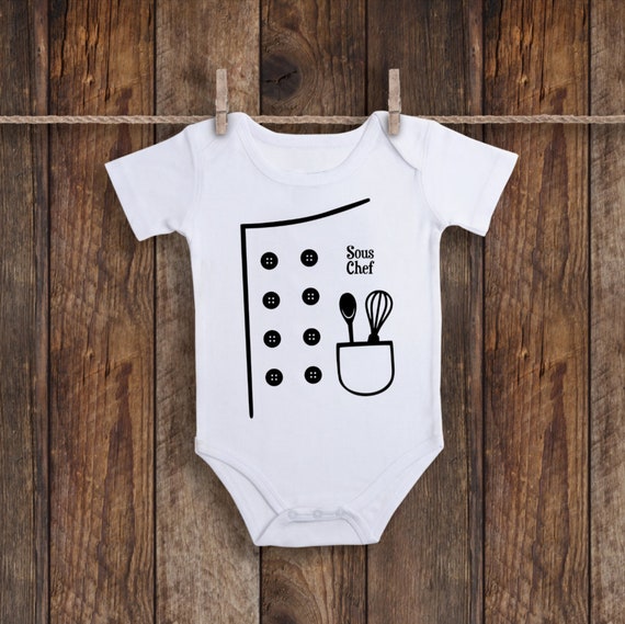 Personalized chef onesie baby boy onesie baby girl onesie gift onesie baby shower gift