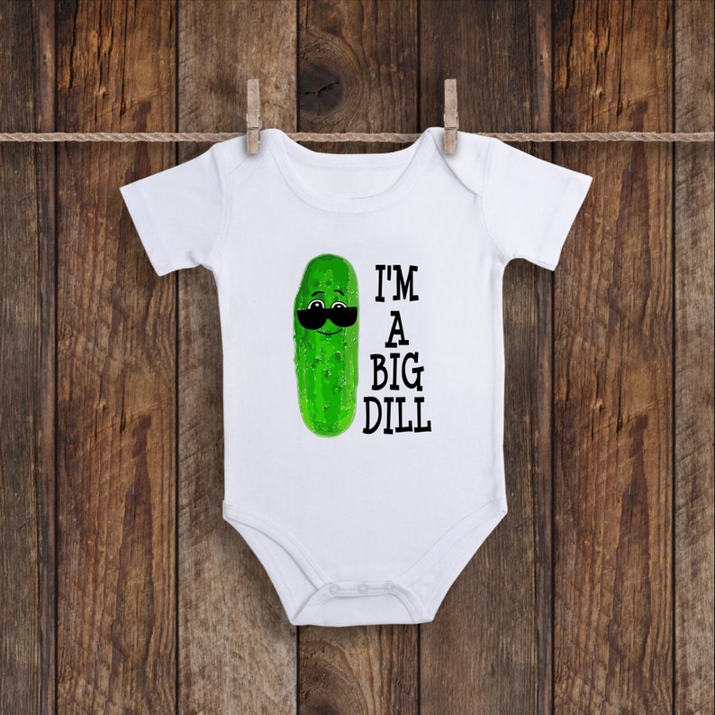 Pickle Onesie I'm a Big Dill Funny Baby Clothes Cute Etsy
