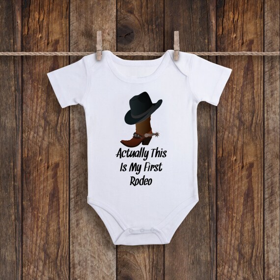 My First Rodeo Onesie Rodeo Baby Boy 