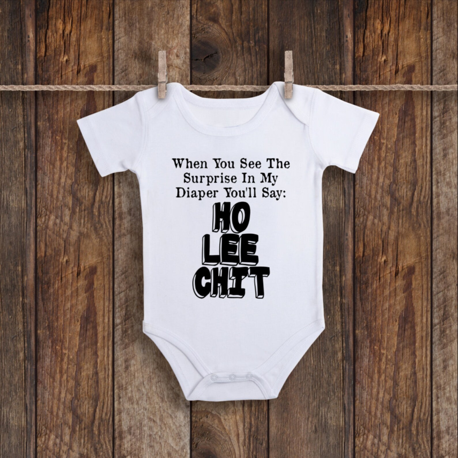 Inappropriate Baby Onesie Dirty Diaper Baby Shower Humor Etsy