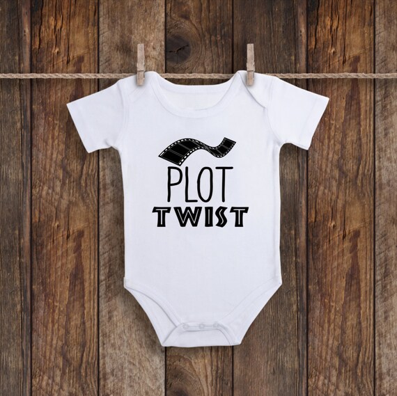 plot twist baby onesie