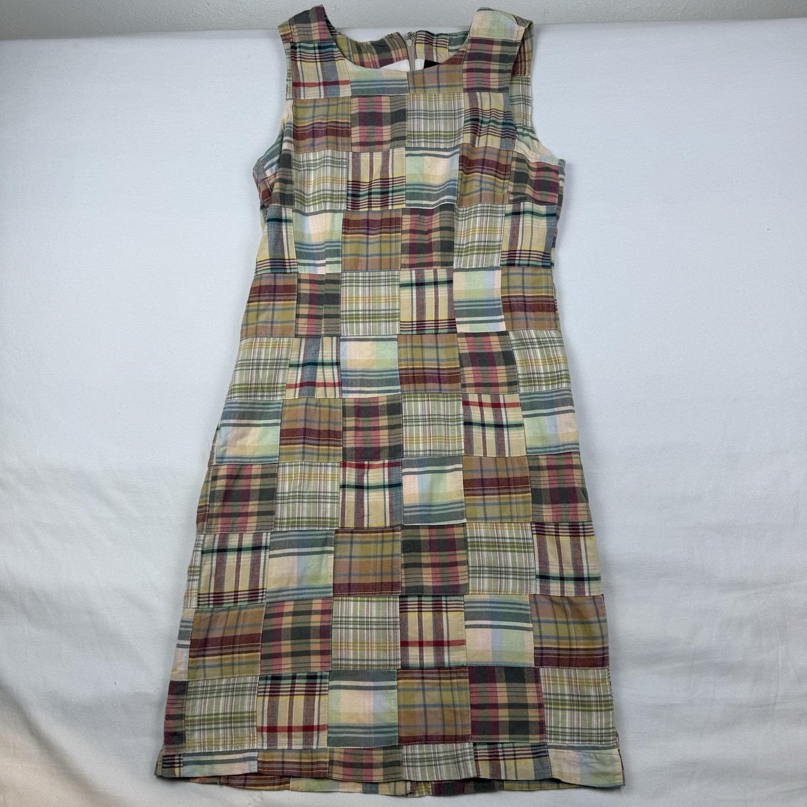 1248 Cotton Woven Madras Check Plaid Patchwork Waist Designer Vintage Madras Plaid Fabric (Style 2023) | Fabric Wholesale Direct main image 2