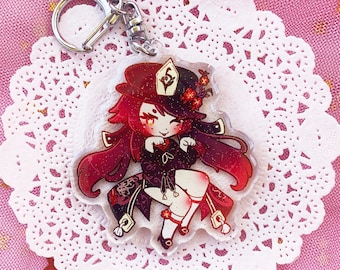 Hutao 2.5" Glitter Charm