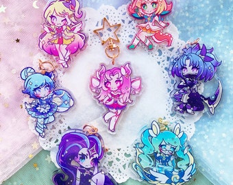 Star Guardian 2.5" Glitter Charms: Set 3