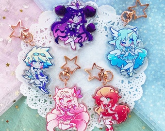 Star Guardian 2.5" Glitter Charms: Set 2