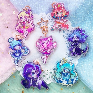 Star Guardian 2.5&quot; Glitter Charms: Set 3
