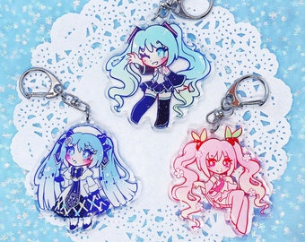 2.5" Miku Glitter Charms