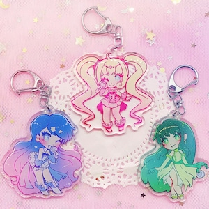 2.5” Mermaid Melody Glitter Charm