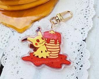 Mimikyu Pancake Stack 2.5" Glitter Charm