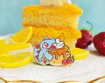 Totodile Flan Enamel Pin