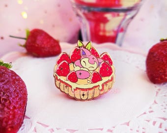 Skitty Strawberry Parfait Enamel Pin