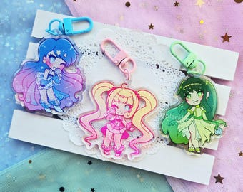 Mermaid Melody 2.5” Glitter Charms