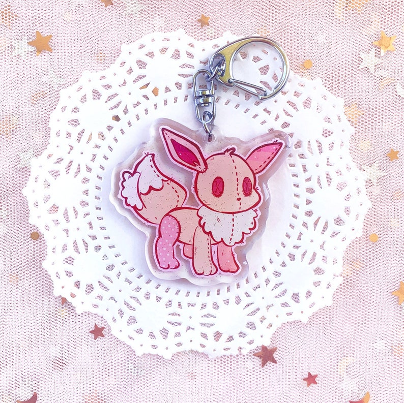 Eeveelution Plush 2 Glitter Charms image 2