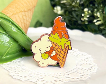 Whimsicott Matcha Ice Cream Enamel Pin